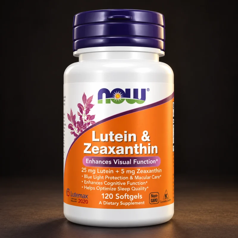 NOW Supplements Luteína y Zeaxantina 25 mg/5 mg, 120 cápsulas blandas